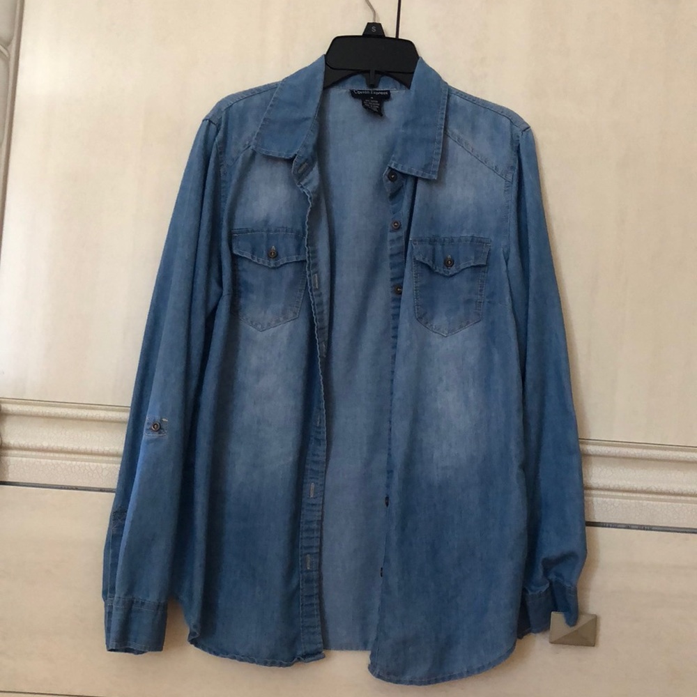 Soft Denim Button Down Shirt